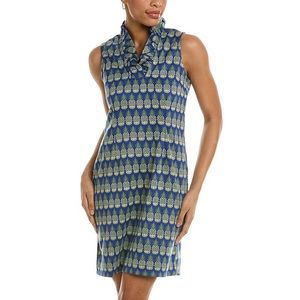 Tyler Böe Constance Knit Pineapple Ruffle Collar Dress